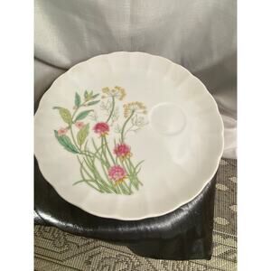 Set of 4 Shafford Herbs and Spices Snack Plates 9 inch Clover and Wildflower EUC